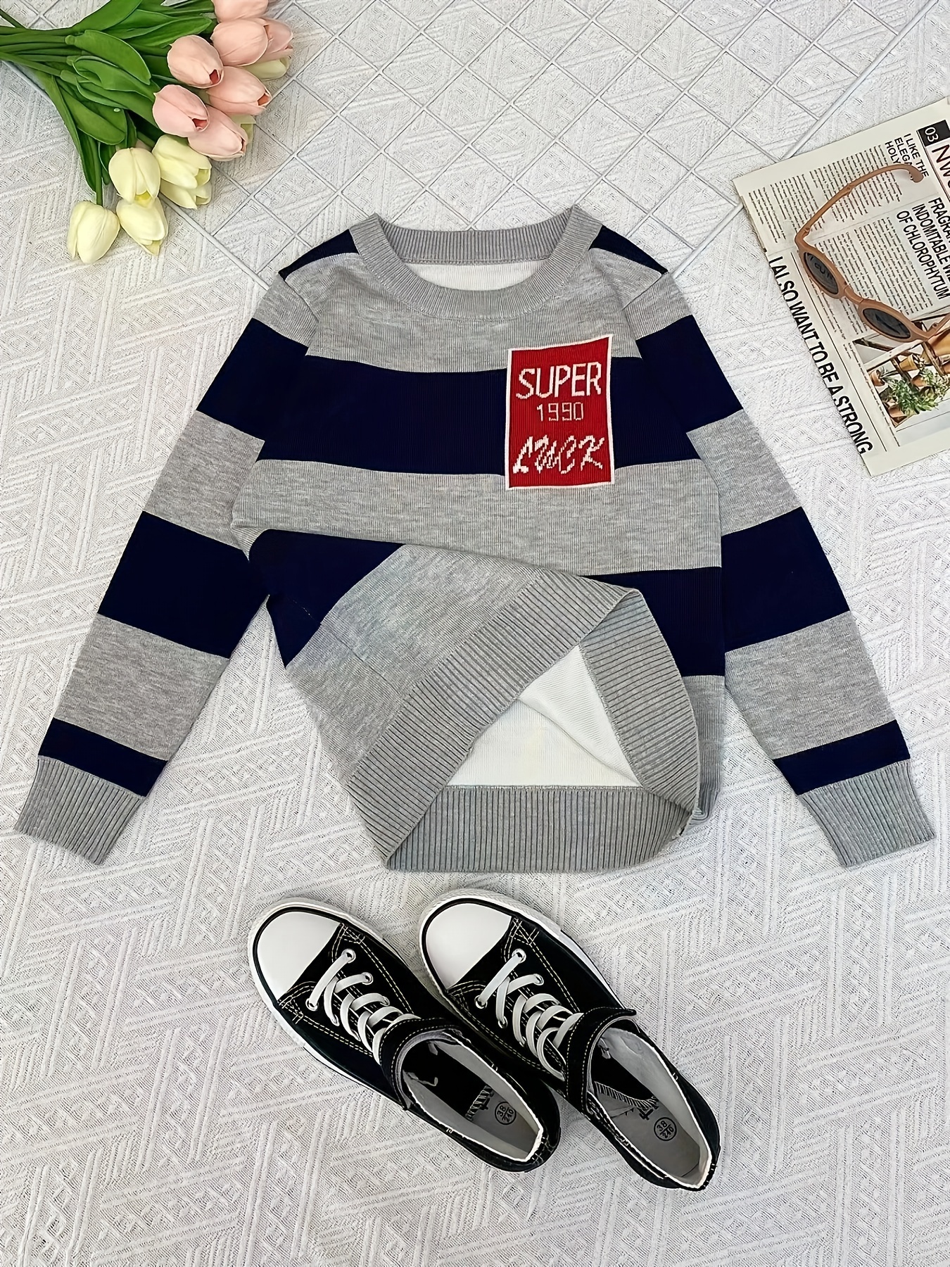 KidSuper Checkered Sweater