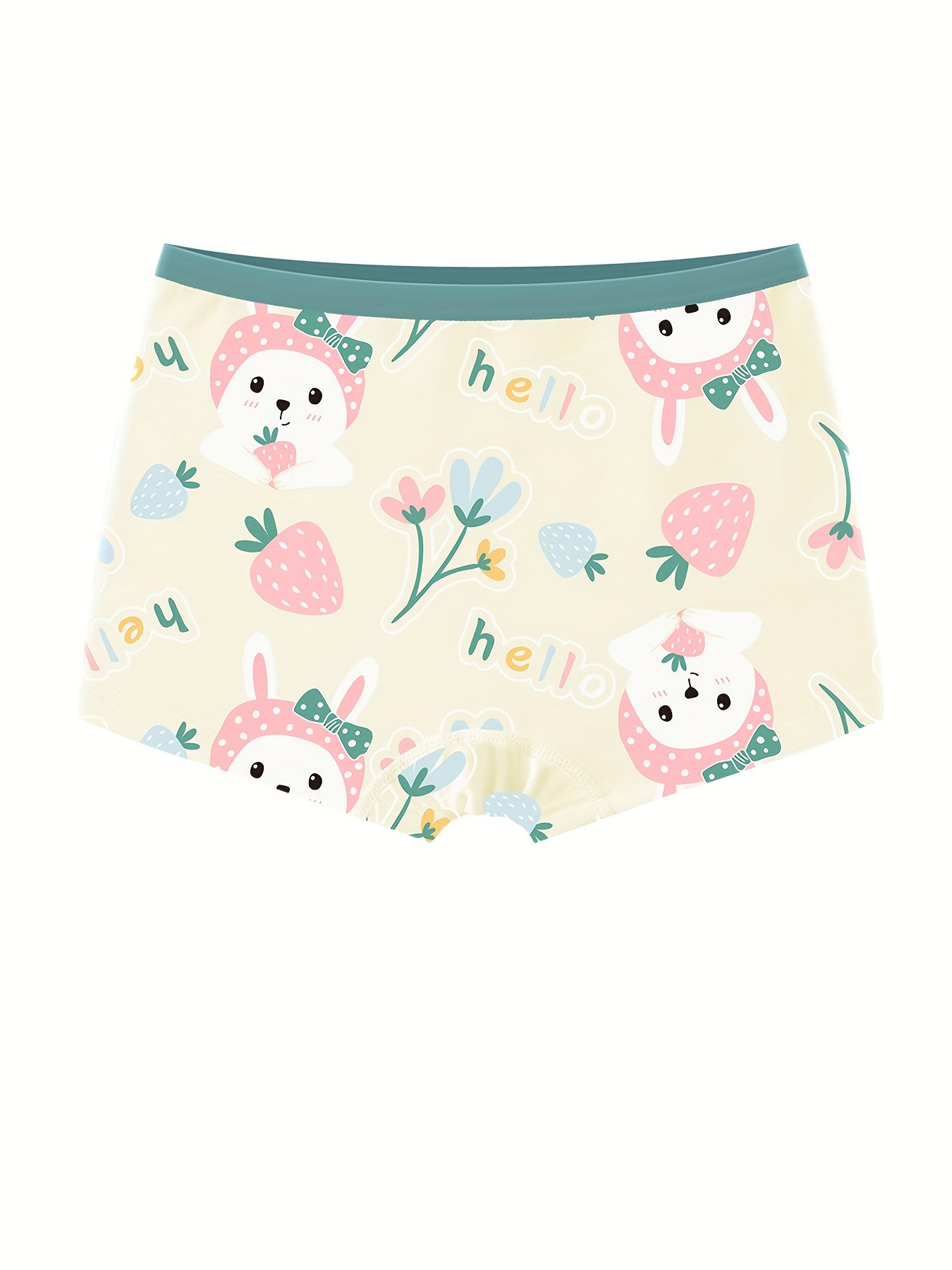 Toddler Girls Cotton Underwear Cute Cartoon Animal Pattern - Temu