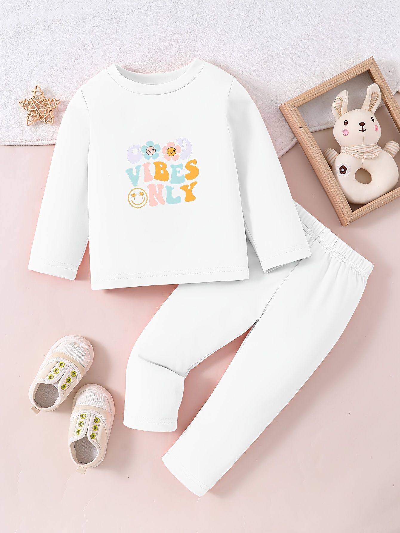 Conjunto de ropa de 2 piezas para bebés y niñas pequeñas, traje de