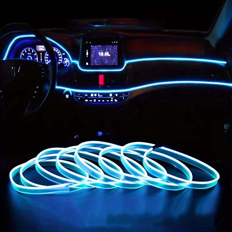 1 Car Interior Decorative Lamps Strips Atmosphere Lamp Cold - Temu