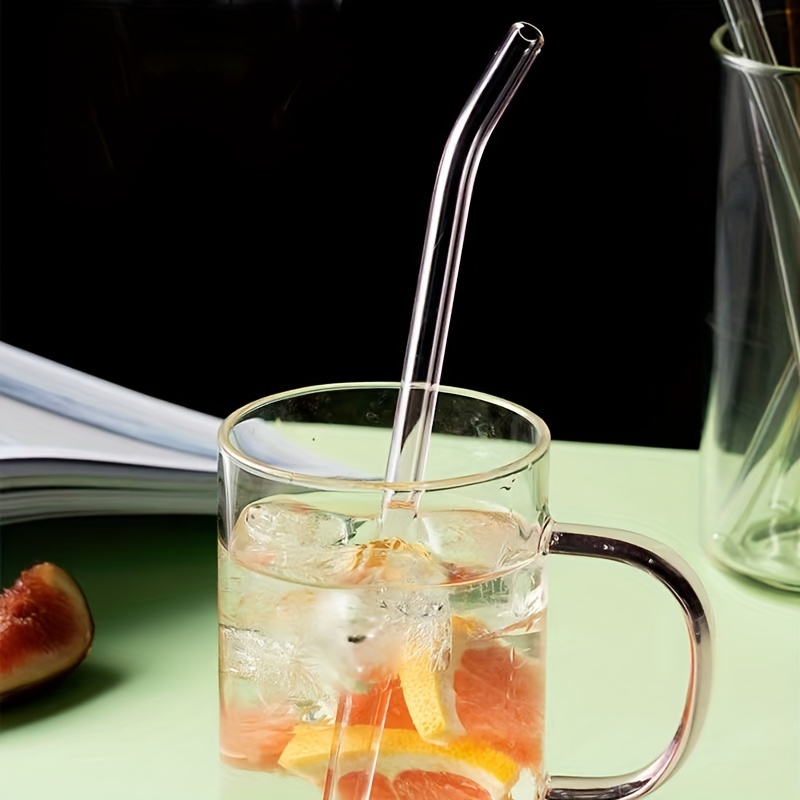 Glass Straws And Brush Heat Resistant Drinking Reusable - Temu