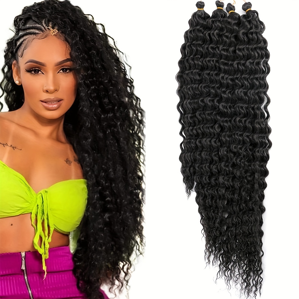Ariel Curl Deep Wave Braiding Hair Extension Natural Synthetic African Afro  Hair Water Twist Crochet Braids Hair Expo City