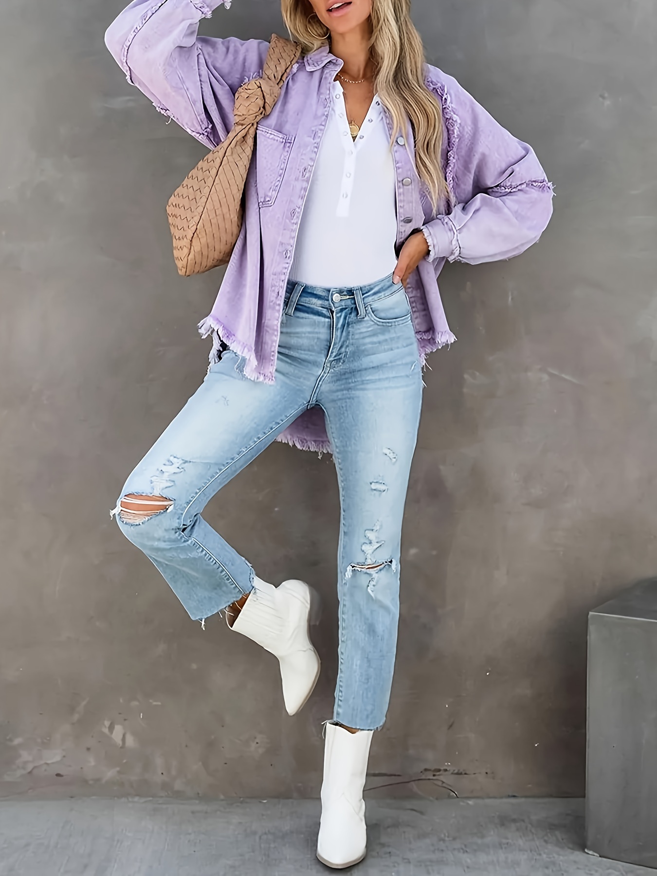 Plus size best sale lavender jeans