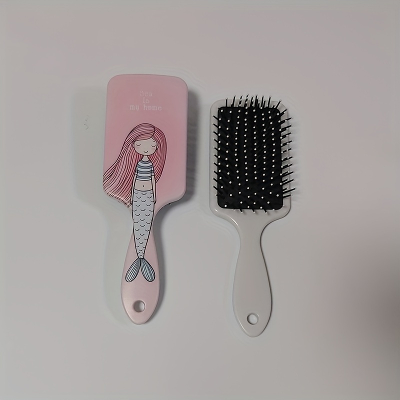 Girl Pattern Air Cushion Comb Detangler Brush Scalp - Temu