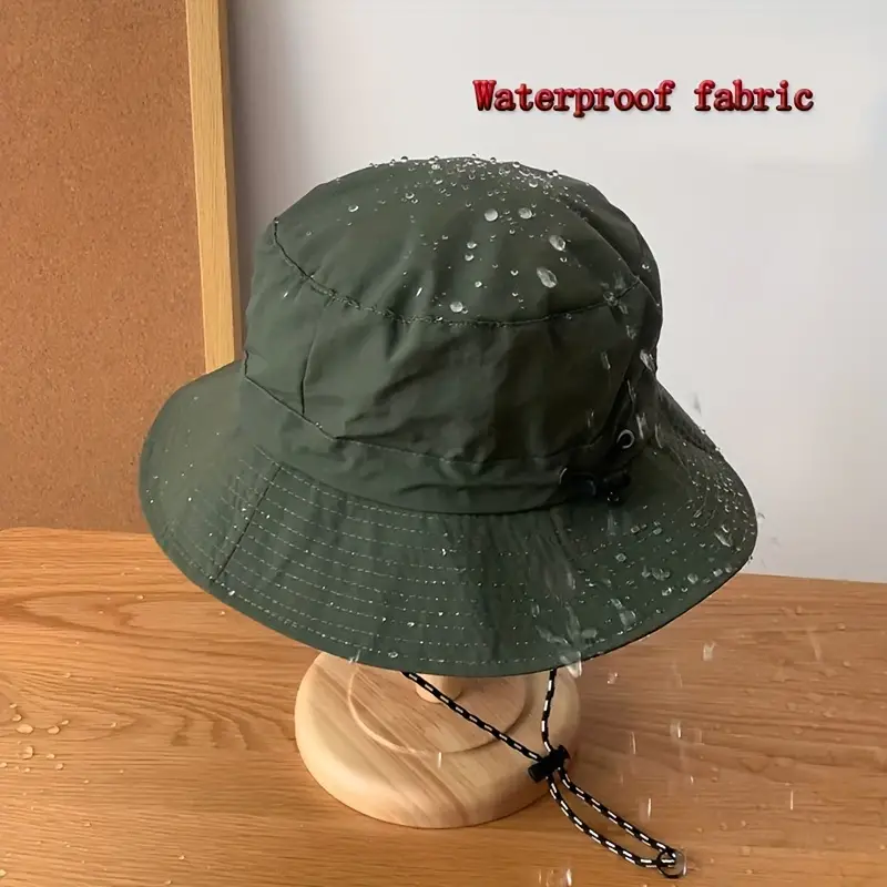 1pc Mens Foldable Hat With Buckle Waterproof Quick Drying Fisherman Hat, Don't Miss These Great Deals