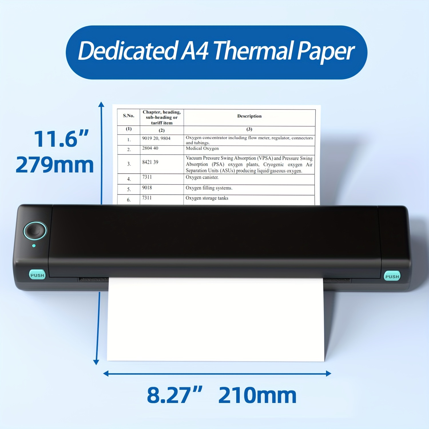 Phomemo M08F A4 Paper Printer Portable Thermal Printer Bluetooth Printer