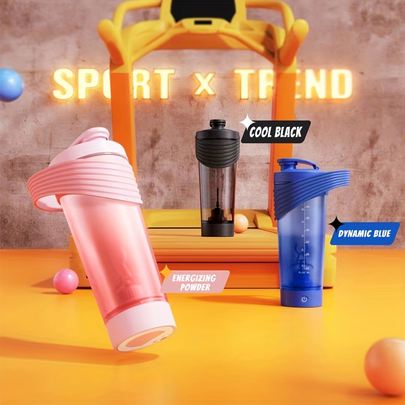 Sports Shaker Water Cup With Small Metal Stirring Ball - Temu