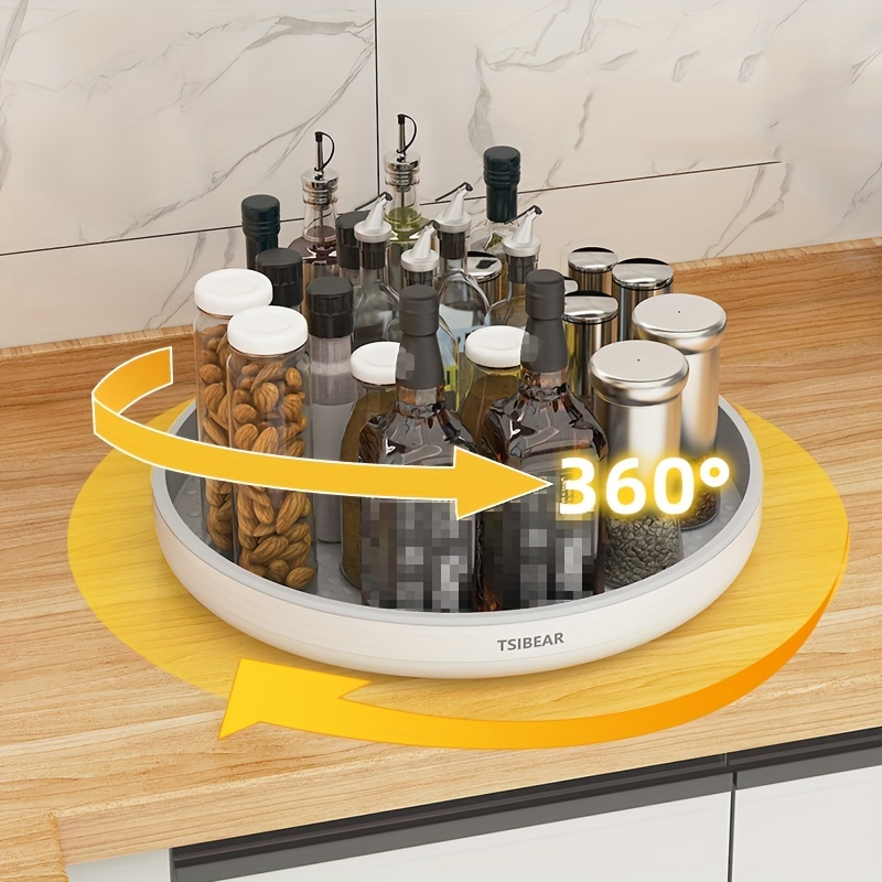 Plaque tournante Plateau tournant Plate-forme pivotante à 360 degrés avec  roulements à billes en acier pour armoires de cuisine Comptoir garde-manger  (4 pouces) 