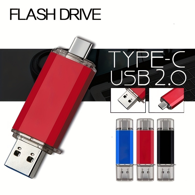 128gb/64gb/32gb Usb C Flash Drive: 2 in 1 Otg High Speed - Temu