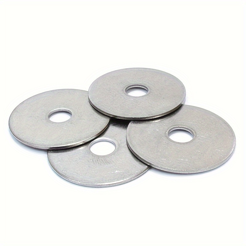 

100pcs Plus Galvanized Washers, Thickened Metal Flat Washers, Spiral Washers, 6mm*25mm*0.8mm
