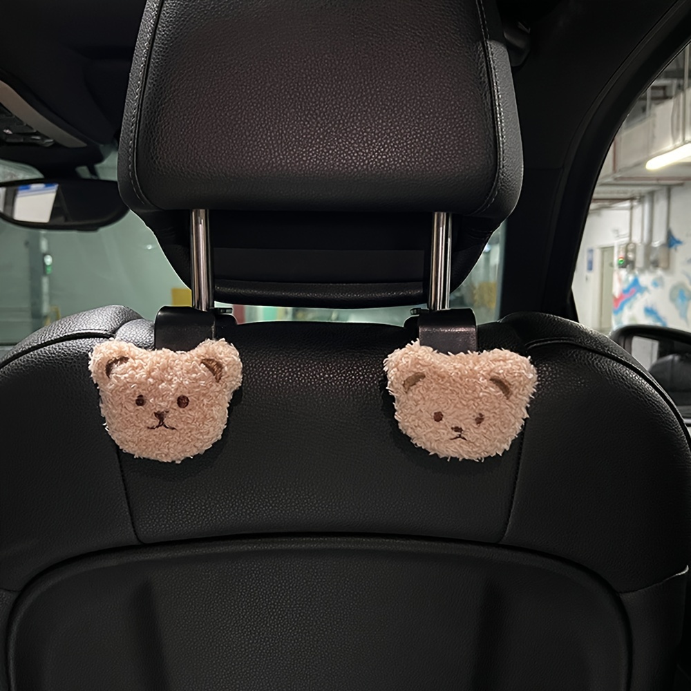 1pc Car Storage Hook Bear Multi-functional Decoration Car Seat Back Hook