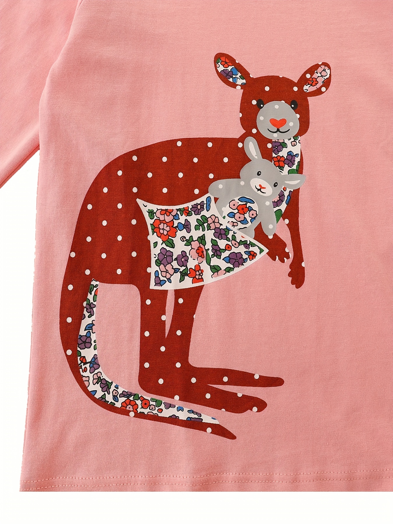 Cool cartoon kangaroo animal mat