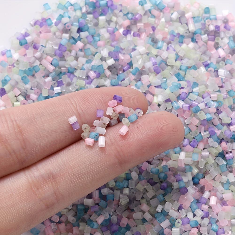 Colorful Glass Seed Beads Bulk Pony Neon Beads With Crystal - Temu