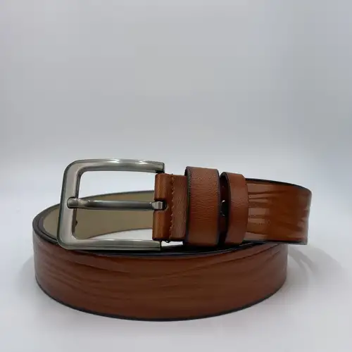 Cinturón de cuero con letras D para hombre, fajas de piel de vaca