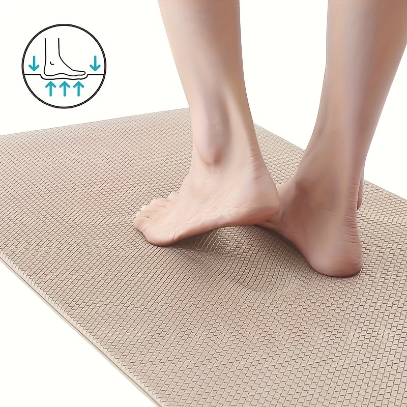 Homergy Anti Fatigue Kitchen Mats for Floor 2 PCS, Memory Foam Cushioned  Rugs, Comfort Standing Desk Mats for Office, Home, Laundry Room, Waterproof  