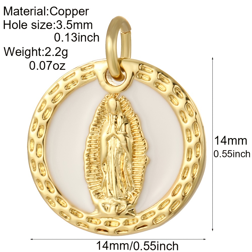 Boho Style 18k Golden Plated Copper Pendants Angel Love - Temu