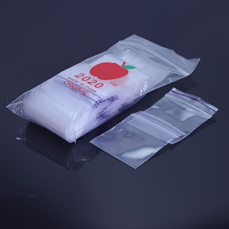 Mobestech 100pcs Plastic Bag Small Clear Bags Jewelry Bags Small Bags for  Jewelry Proof Coffee Self Lock Bag Self Sealing Bag Plastic Packaging Bags