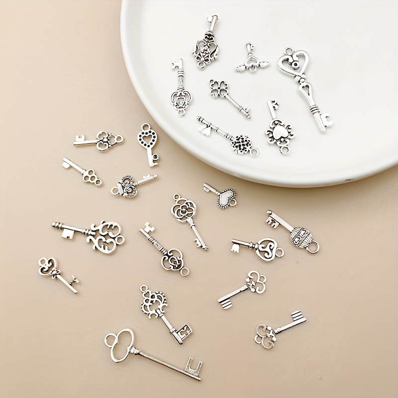 Zinc Alloy Charms Creative Shaped Antique Silver Color - Temu