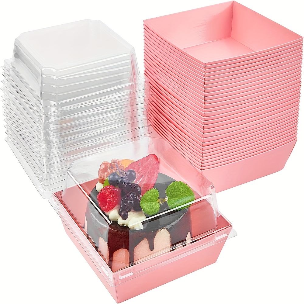 50PCS PAPER DESSERT Boxes with Clear Lids 20oz Reusable Charcuterie Boxes  sgda $39.49 - PicClick AU