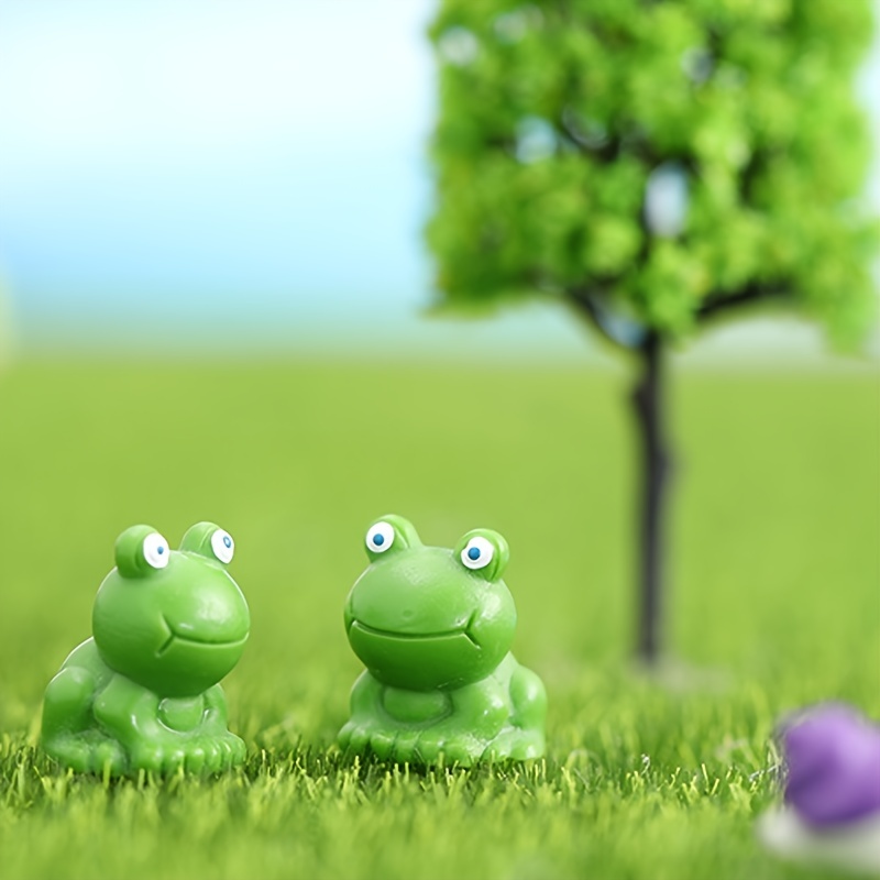 Mini Simulation Frog Figurines Micro Moss Landscape - Temu