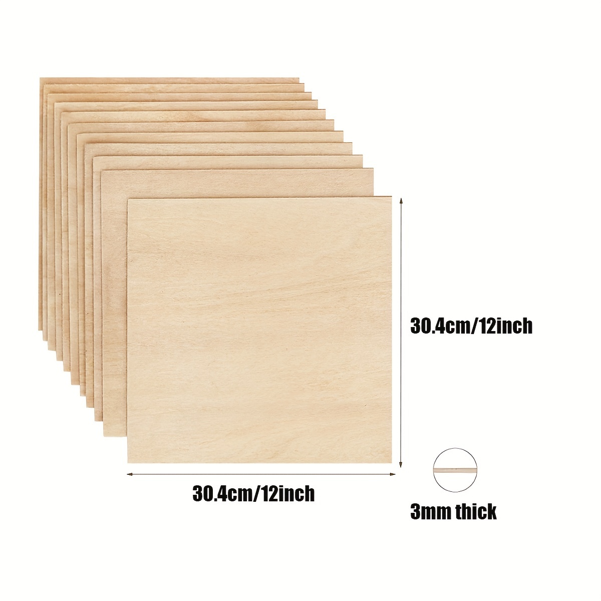 Bassinet Wood Panels For Crafts Thick Smooth Surface - Temu