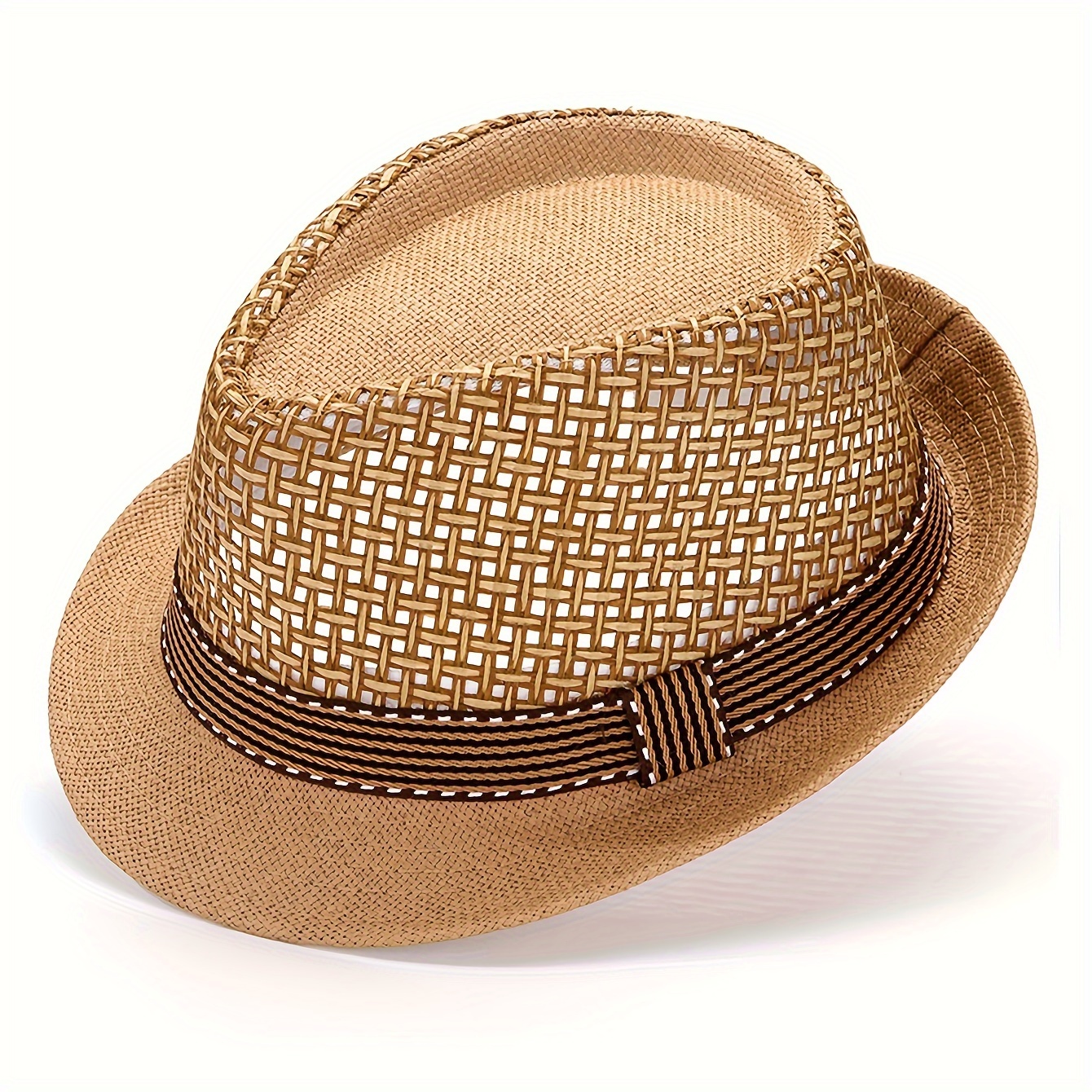 Stylish Mens Summer Hat With Mesh Design For Sun Protection Ideal