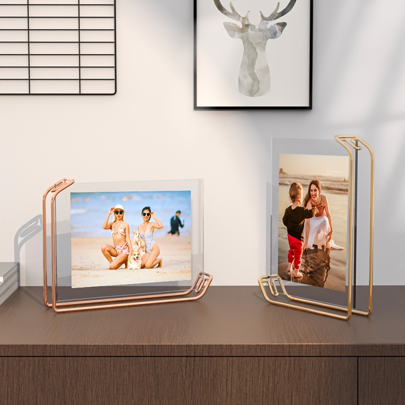 Photo Booth Frames - 4x6 Inch Clear Acrylic Magnetic Picture Frame for  Refrigerator, Office Cabinet, Locker, or Dishwasher - 10 Count