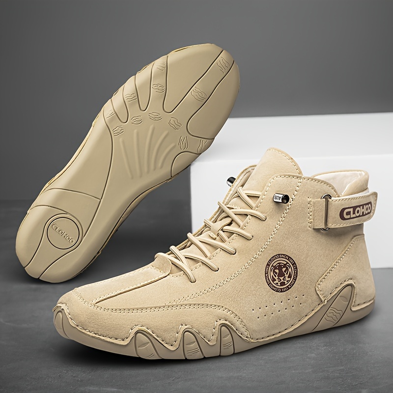 handgemaakte rubberen   heren casual sportschoenen, outdoor wandelsneakers, zachte   zachte bovenkant ademende herenschoenen 3