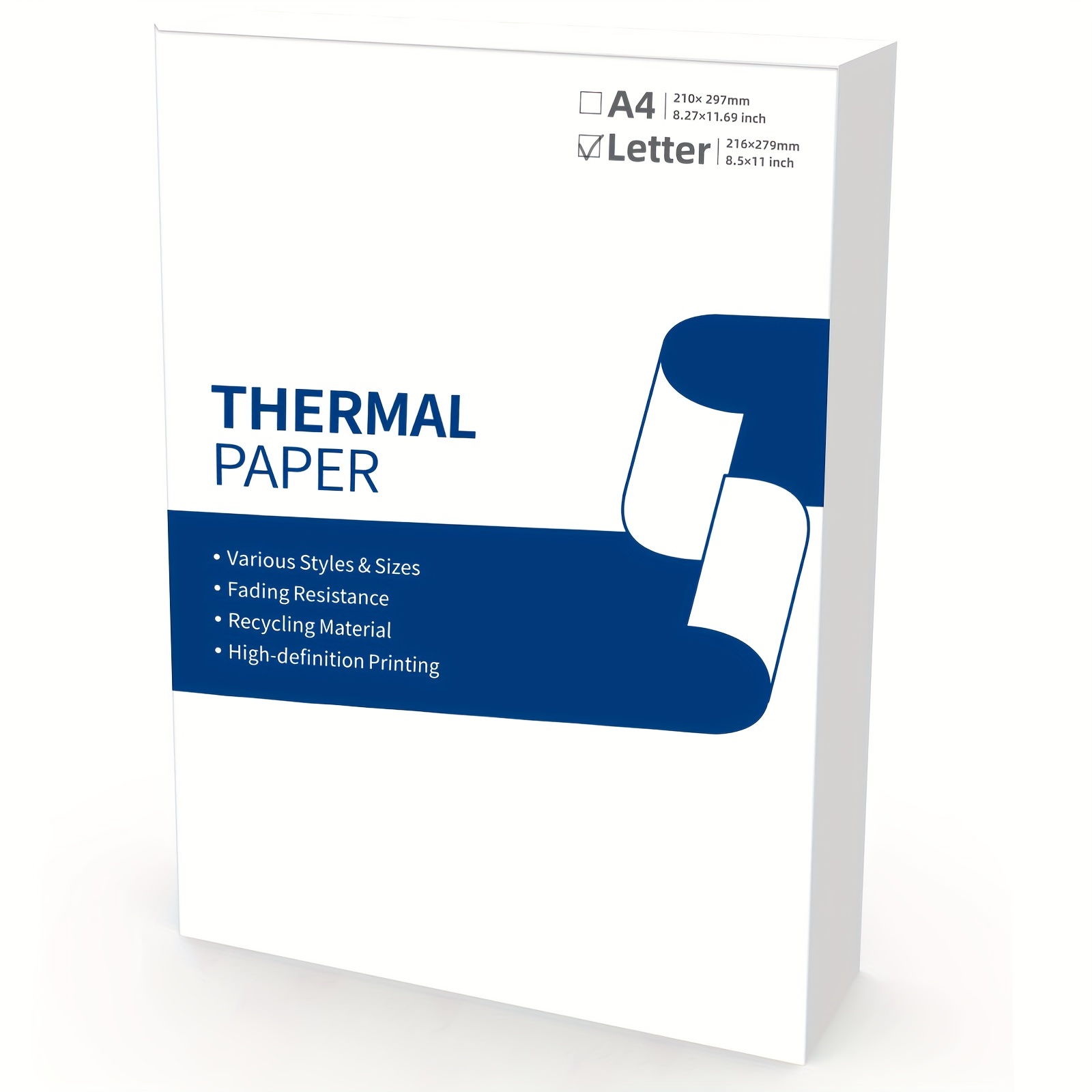 Papier Pour Imprimante Thermique 8 5 X 11 Papier Format - Temu
