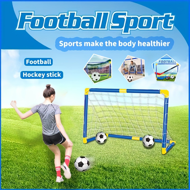 Portería de fútbol para patio trasero, ayuda portátil de entrenamiento de  tiro de fútbol para niños, juguetes deportivos al aire libre, regalo ideal