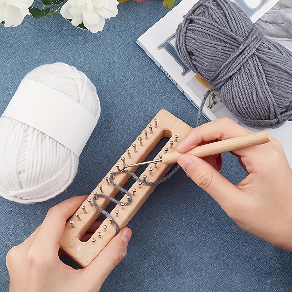 Adjustable Sock Loom Kit Knitting Board For Handmade Socks Scarf Hat DIY  Kit FFG