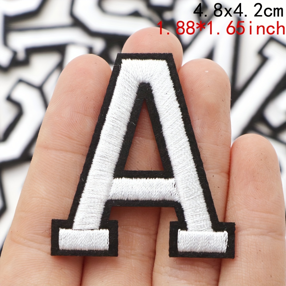 Black Letter Patches For Women Letter Embroidery Iron On - Temu