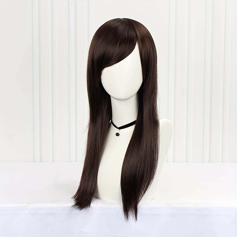 Long Orange Middle Part Wig for Women - 60-96 cm