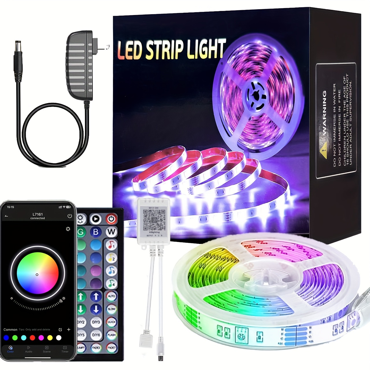 Buy 25ft LED Strip Lights, APP Control Music Sync Color Changing