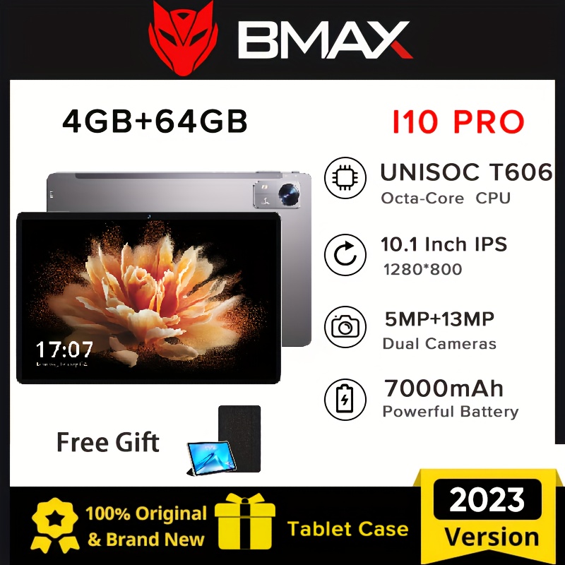 Bmax I10 Pro Tablet Max 4gb+4gb+64gb, Unisoc T606,octa-core