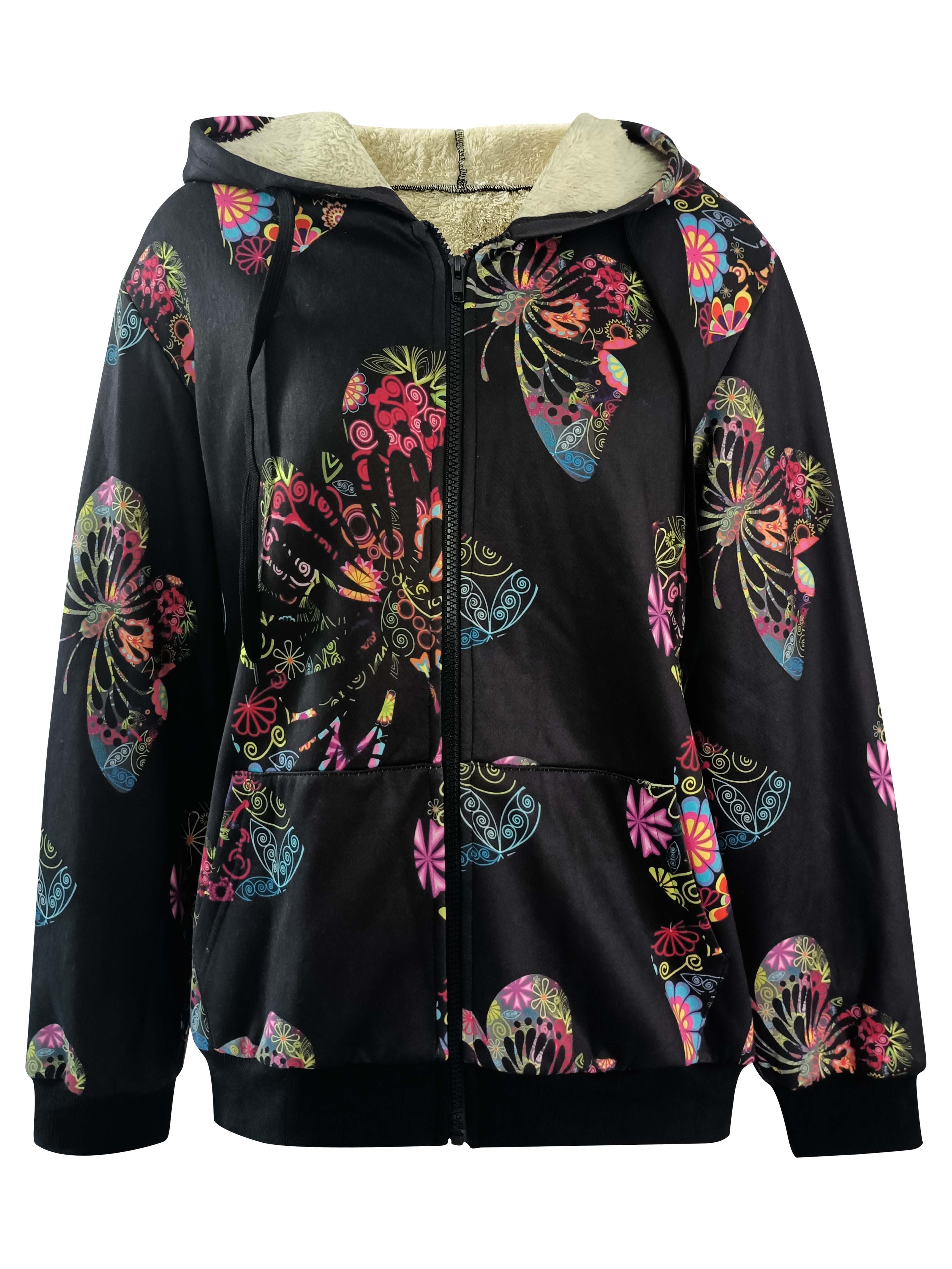 Floral embroidered long sleeve casual cheap hoodie