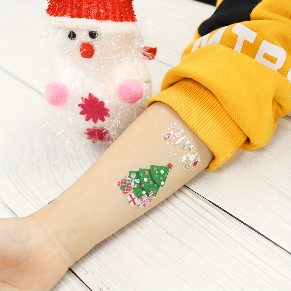 Christmas Luminous Tattoo Stickers Glow Stickers Funny Cartoon Cute Santa  Claus Snowman Snowflake White Stickers Luminous Fluorescent Safety  Non-toxic Washable - Temu Austria