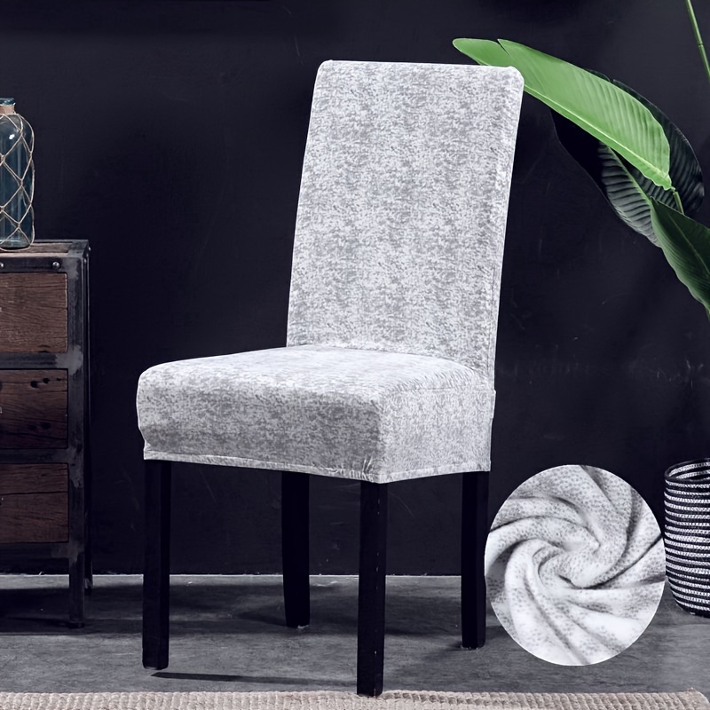 4 6pcs elastic dining chair slipcovers anti slip