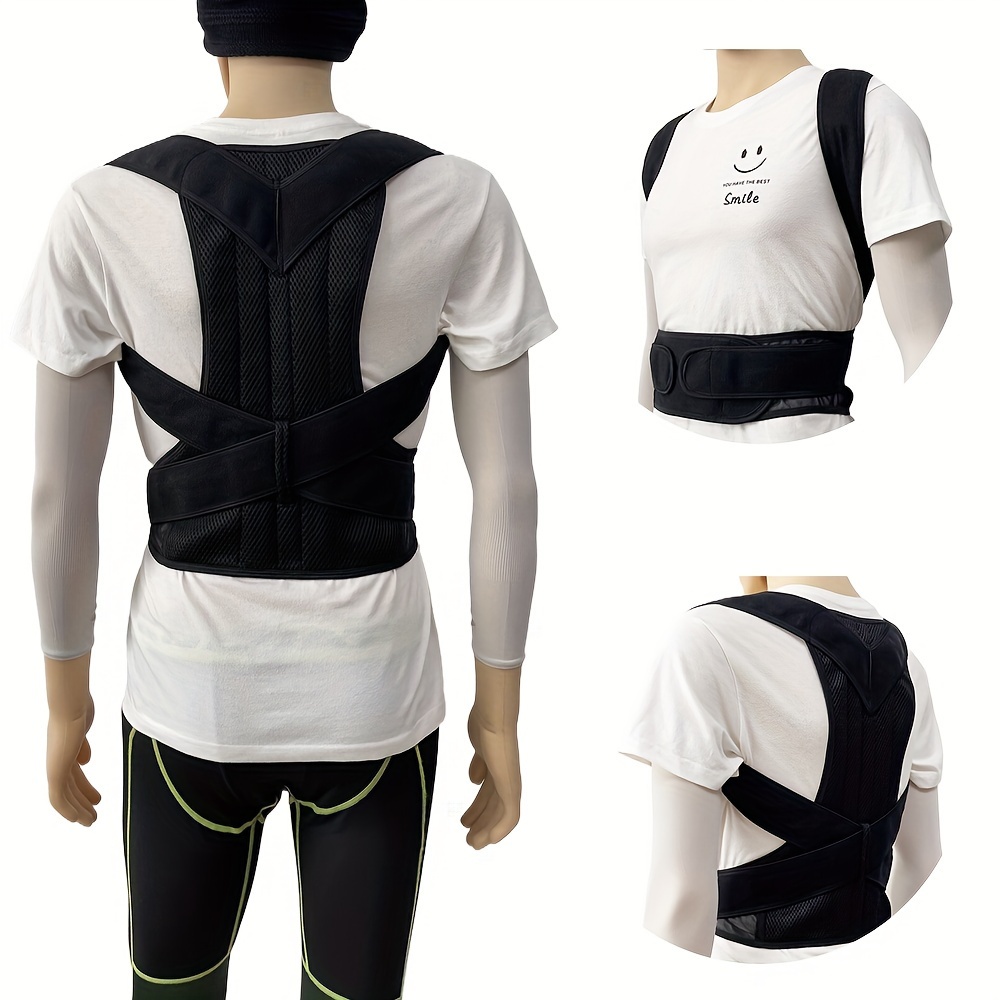 Adjustable Back Posture Corrector Lumbar Back Corset Back Shoulder Support  Belt Men Women Posture Straightener Brace - Sports & Outdoors - Temu Canada