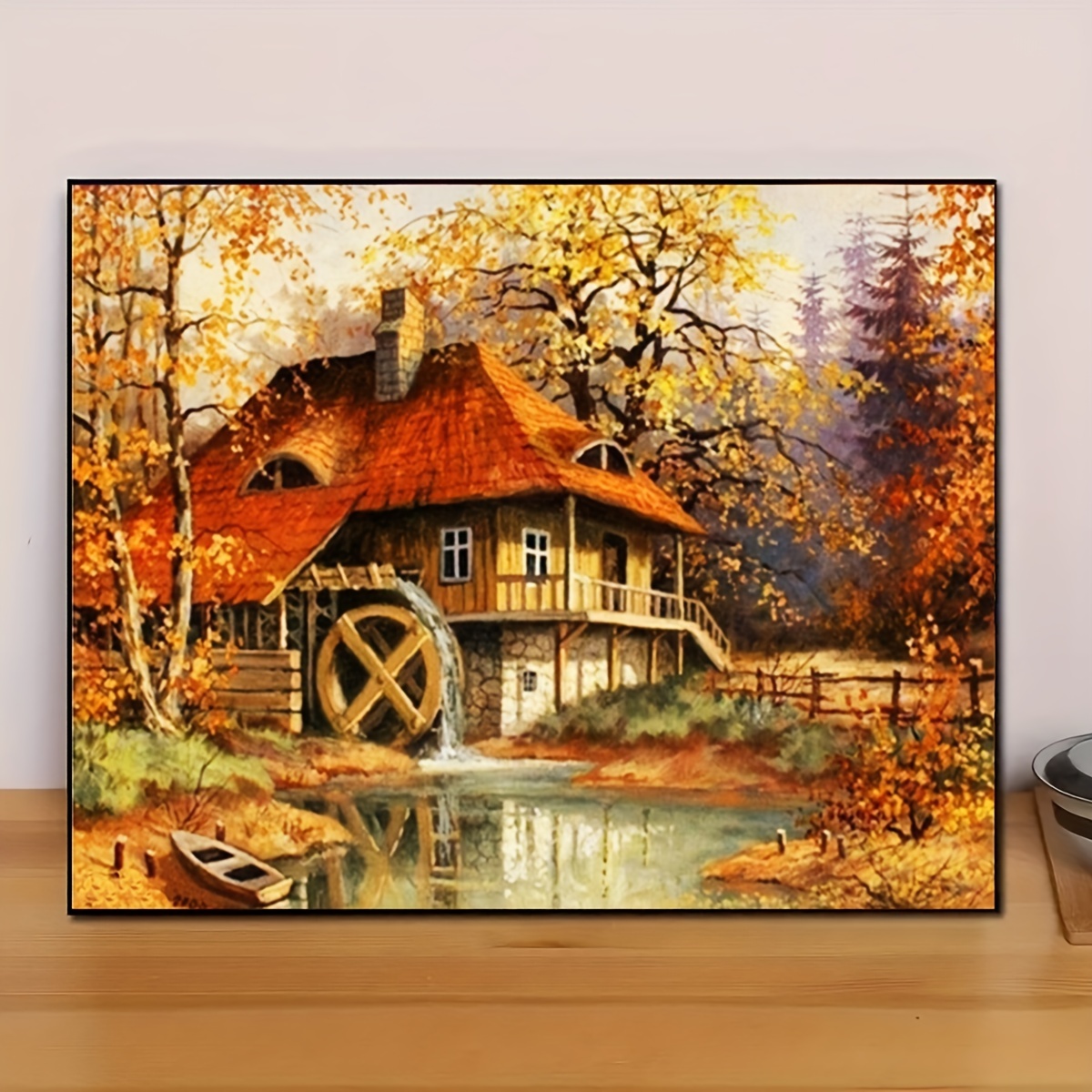 5D DIY Golden Autumn Forest Diamond Painting Kit - Full Drill