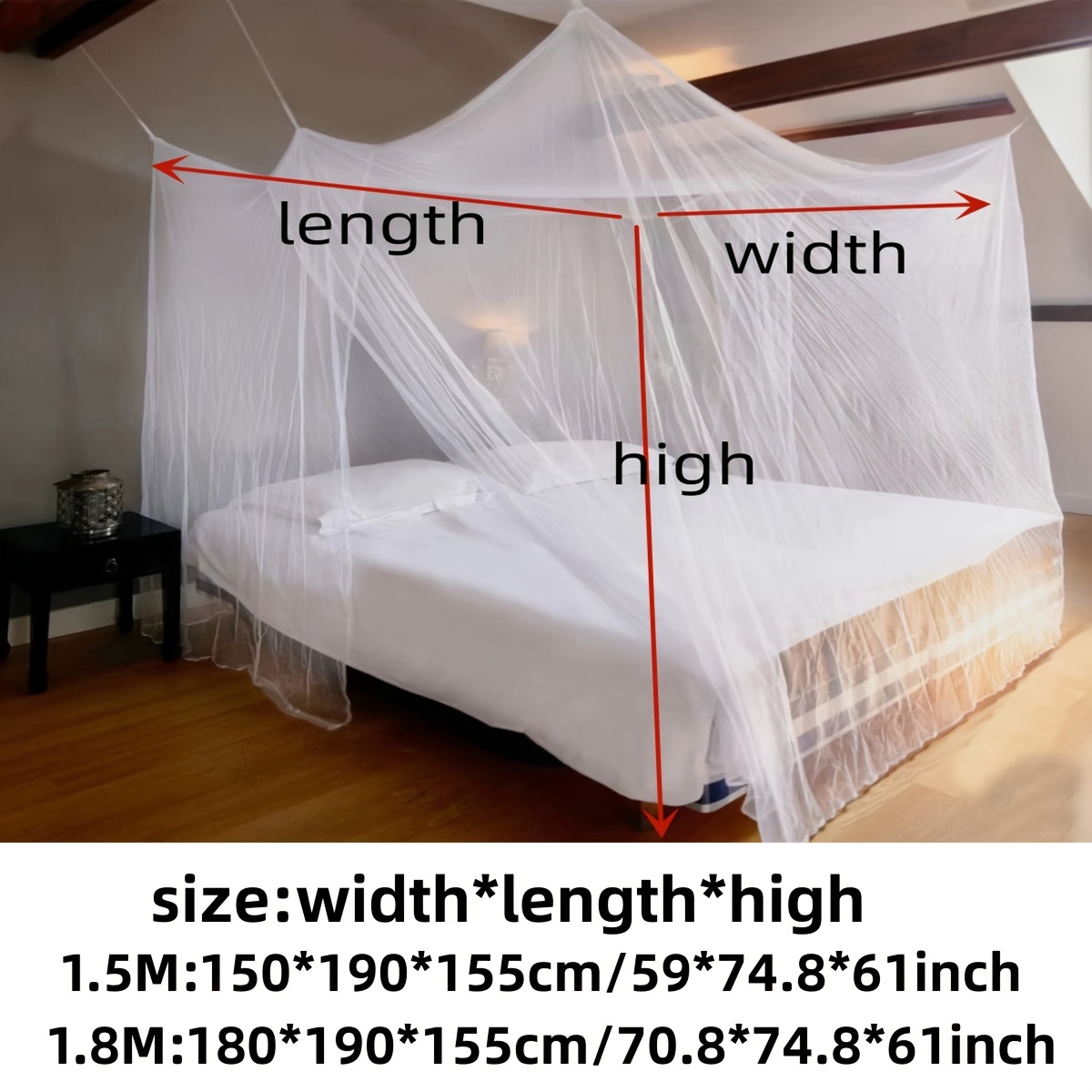 Encrypted Double Four corner Mosquito Net Mosquito Net Bed - Temu