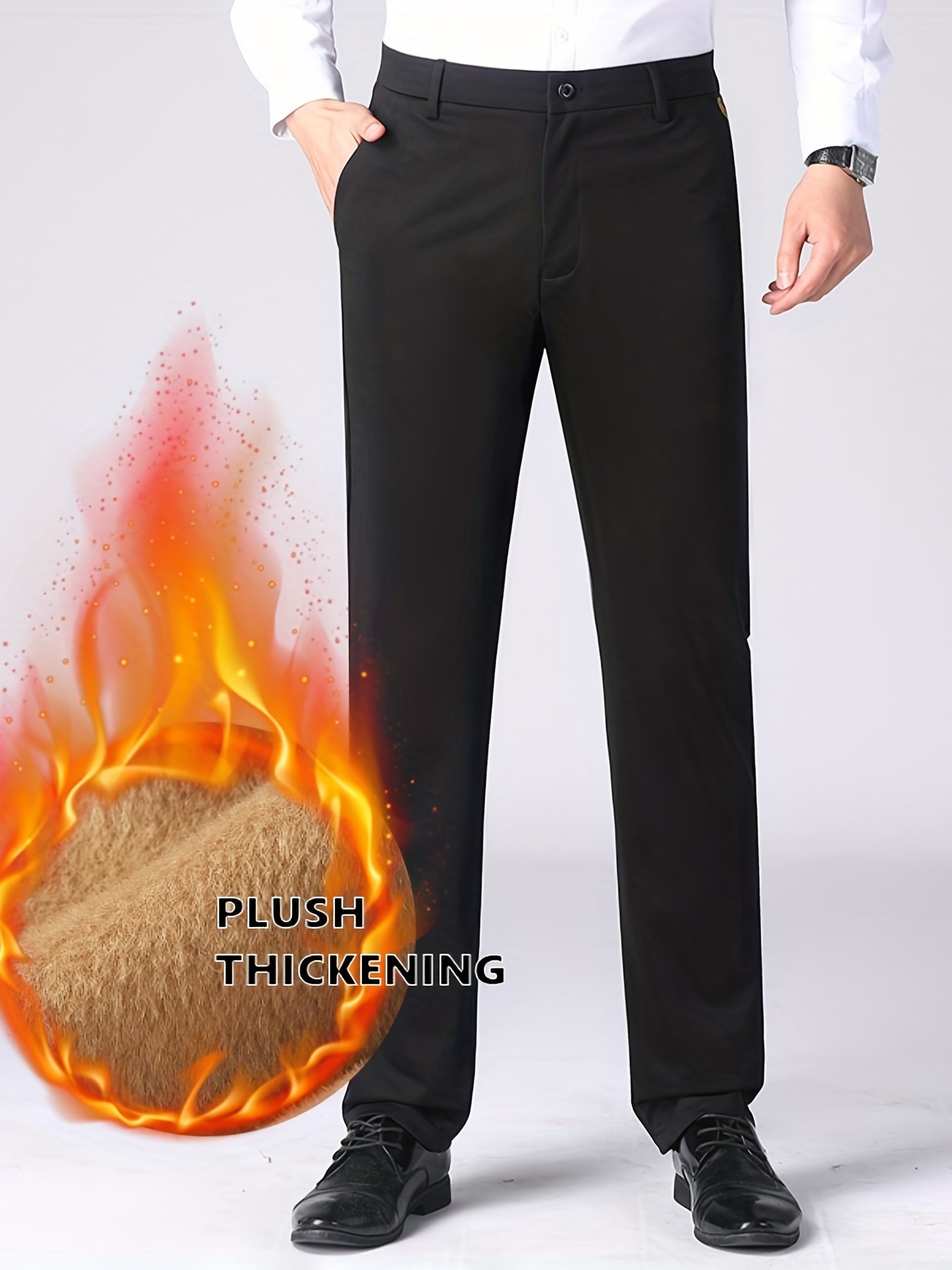 Pantalones Térmicos Ajustados Elásticos Gruesos Para Hombre, Pantalones  Cálidos Resistentes Al Frío Para Exteriores Para Invierno