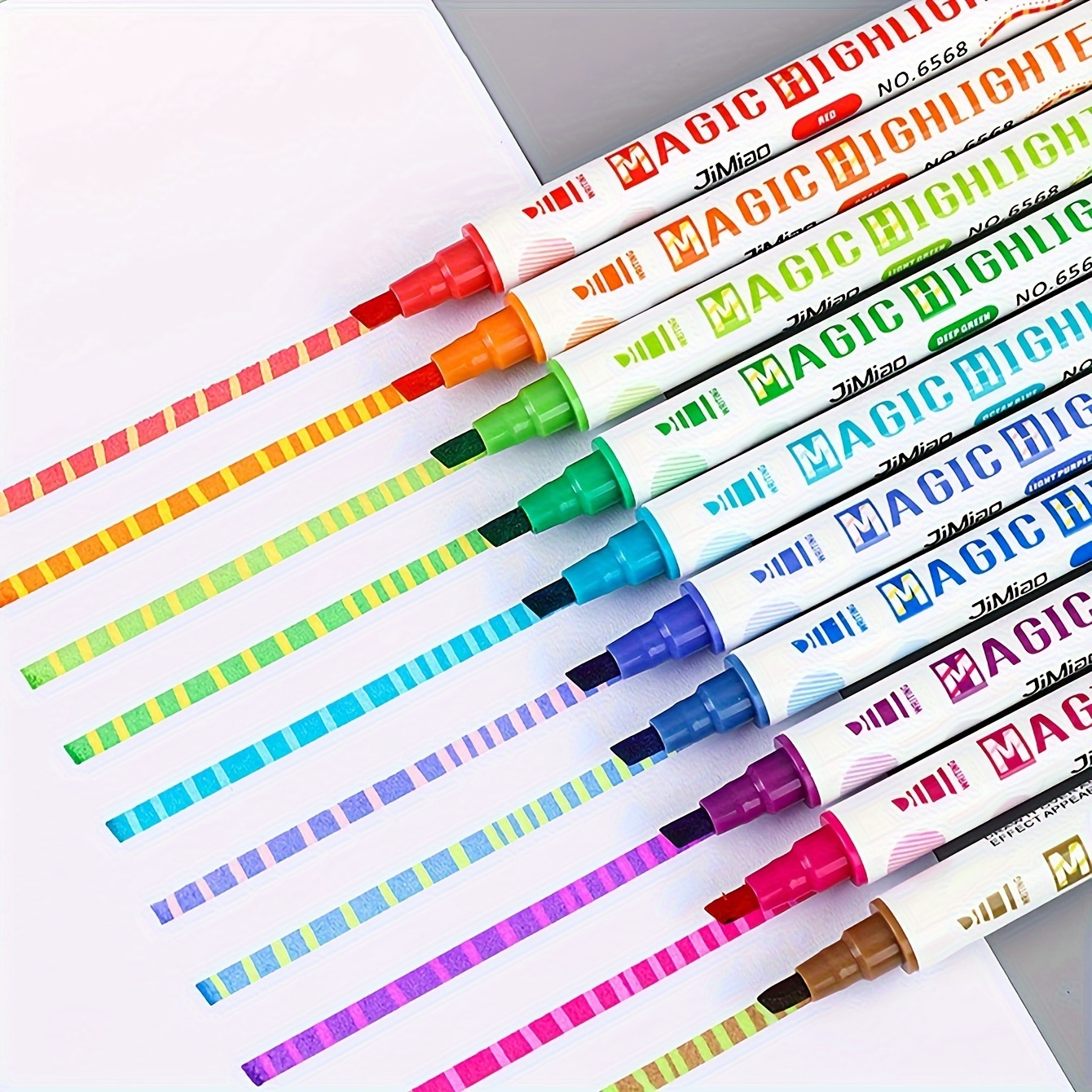 6 Colors Curve Line Marker Highlighter Pen Outline Pastel Markers Drawing  Decoration Manga Markers for Art Drawing Doodling - AliExpress