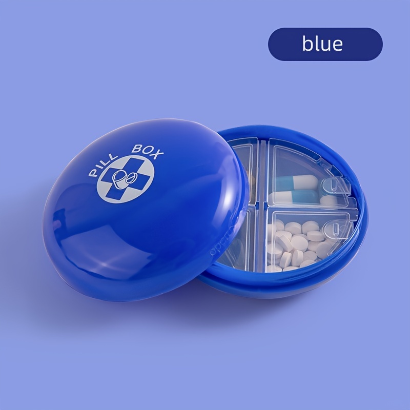 Round Shaped Mini Portable Medicine Box for Travel