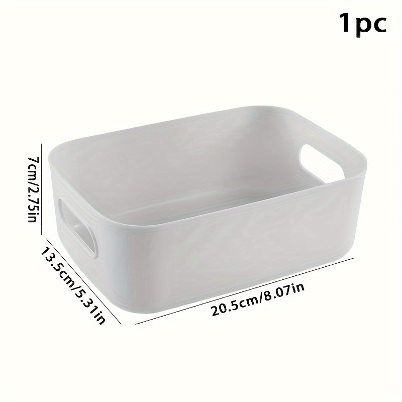 Portable Desktop Storage Box, Hollow Plastic Lidless Storage Basket For  Cosmetic, Stationary, Toiletry, Medicine And Sundries, Household  Multi-functional Storage Organizer - Temu