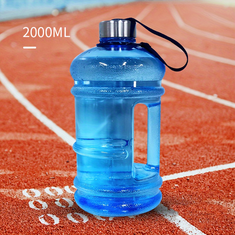 Large Water Bottle Sport Big Capacity Outdoor Gym 2l Plastic Bottles  Workout Men