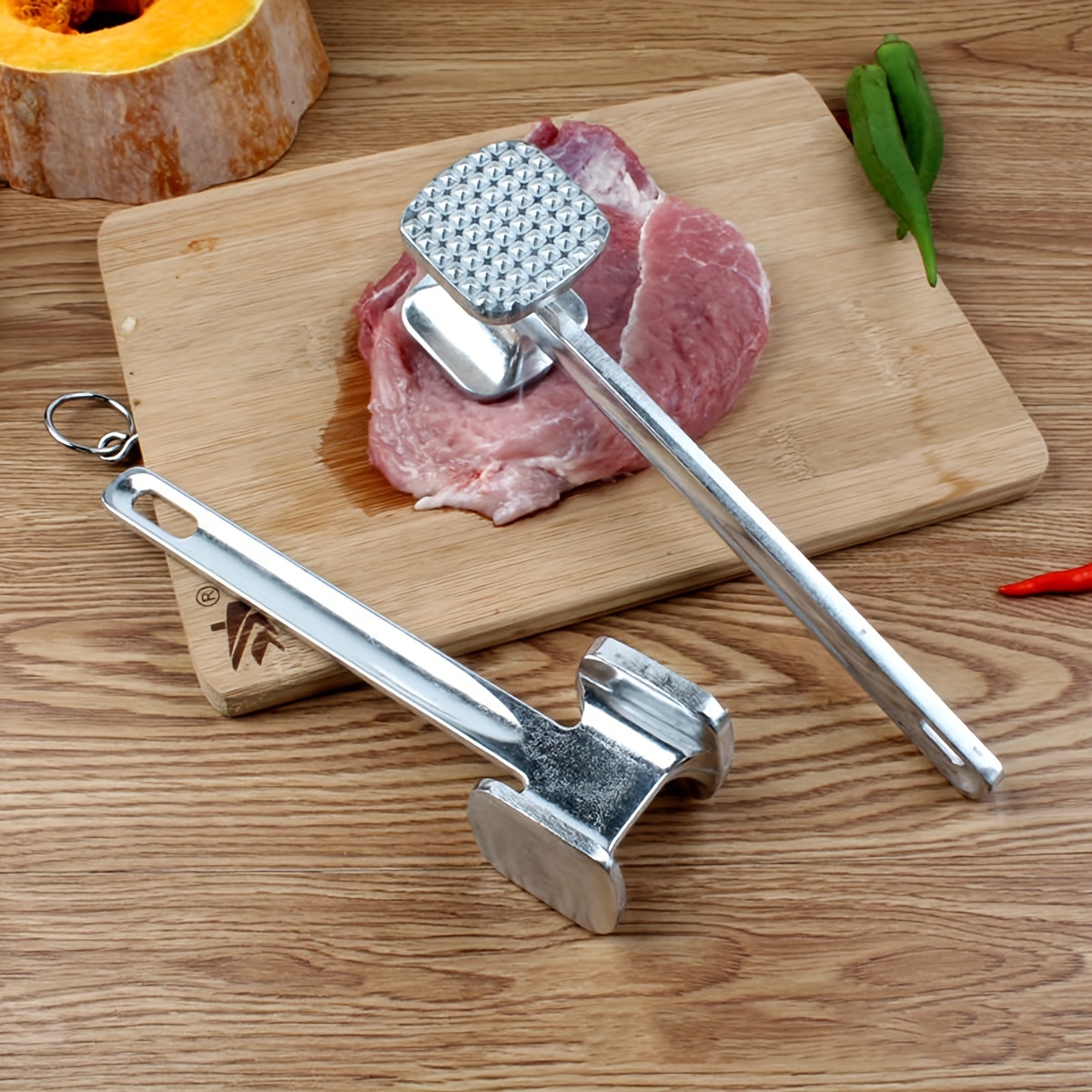 Double sided Meat Hammer Steak Hammer Aluminum Alloy Steak - Temu