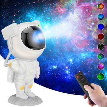 1pc Sternprojektor Galaxie Nachtlicht Astronaut Space Projektor, Sternennebel Decken-LED-Lampe Mit Timer Und Fernbedienung, Raumdekoration Ästhetik