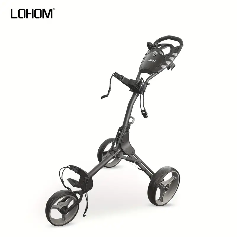 Lohom 3 Wheels Push Pull Golf Cart Lightweight Portable - Temu