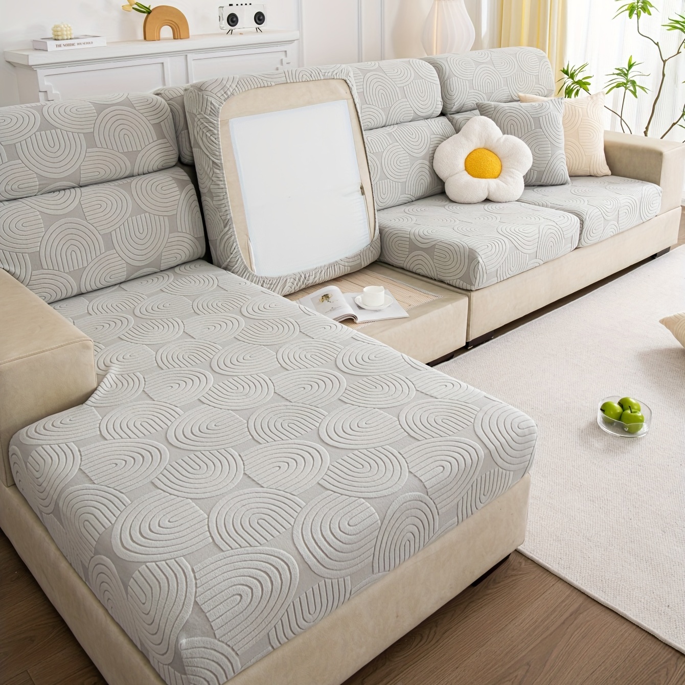 Jacquard Sofa Slipcover Seasons Sofa Cover Furniture - Temu